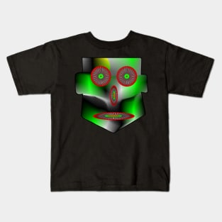 Mask in Green. Kids T-Shirt